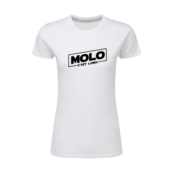 Molo c'est lundi -T-shirt femme léger Femme original -SG - Ladies -Thème original-
