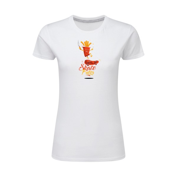 SKATE -T-shirt femme léger geek  -SG - Ladies -thème  humour  - 