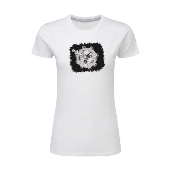 kill the virus-T-shirt femme léger fantastique- SG - Ladies- Thème covid 19 - 