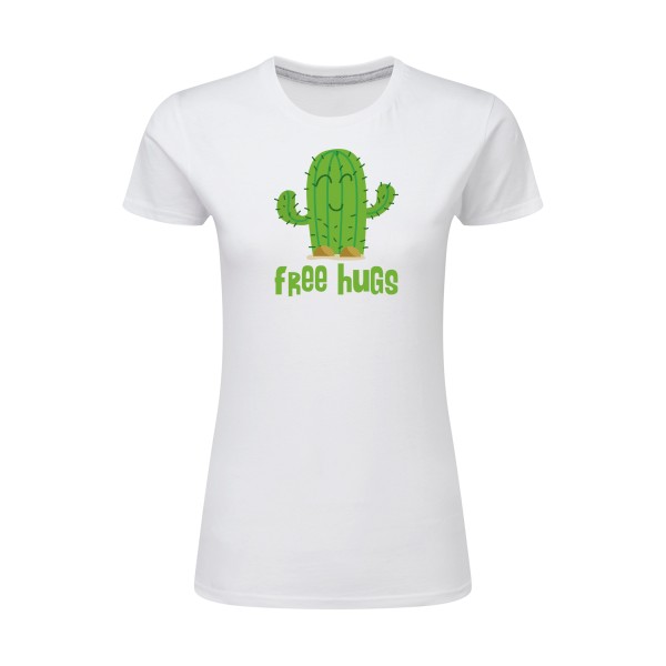 FreeHugs- T-shirt femme léger Femme - thème tee shirt humoristique -SG - Ladies -