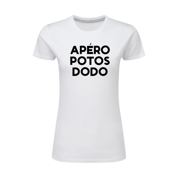 T-shirt femme léger Femme original - Apéro Potos Dodo  -