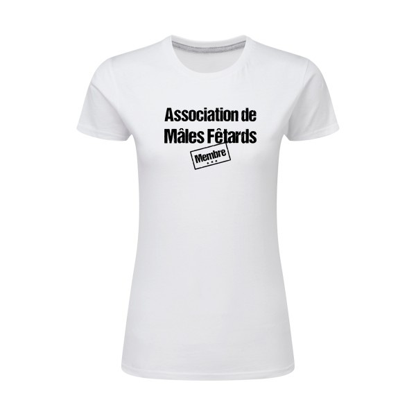T-shirt femme léger Femme original - Association de Mâles Fêtards -