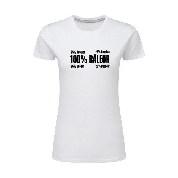 Râleur - T-shirt femme léger Femme original et drôle  - thème humour-SG - Ladies