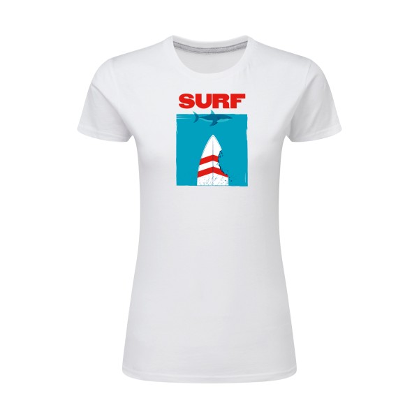 SURF -T-shirt femme léger sympa  Femme -SG - Ladies -thème  surf -