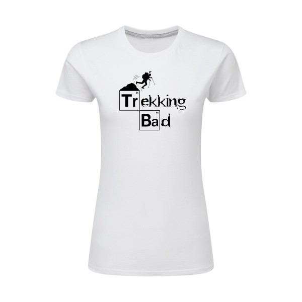 Trekking bad - T-shirt femme léger  - Vêtement original -