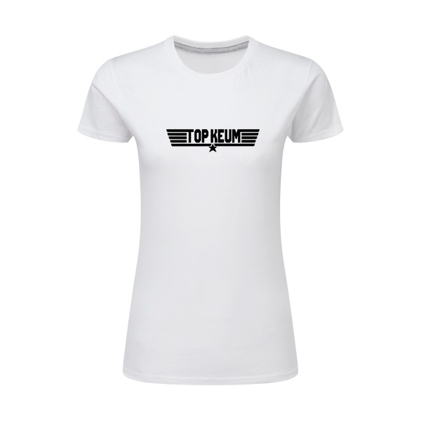 TOP KEUM - T-shirt femme léger rigolo -SG - Ladies - thème humour et parodie -