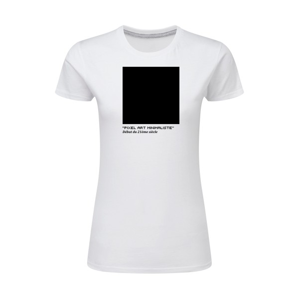 T-shirt femme léger Femme original - Pixel art minimaliste -
