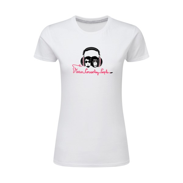 T-shirt femme léger original Femme  - Music Connecting People - 