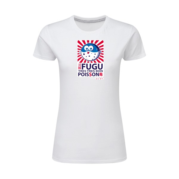 Fugu - T-shirt femme léger trés marrant Femme - modèle SG - Ladies -thème burlesque -