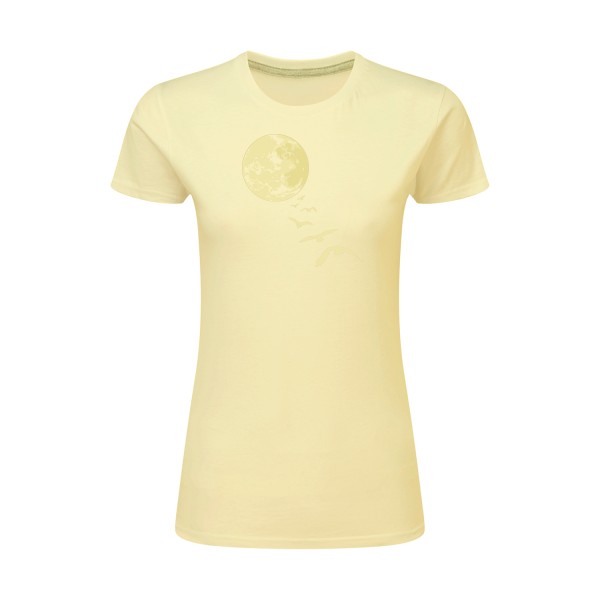 envol - T-shirt femme léger abstrait pour Femme -modèle SG - Ladies - thème original et abstrait -