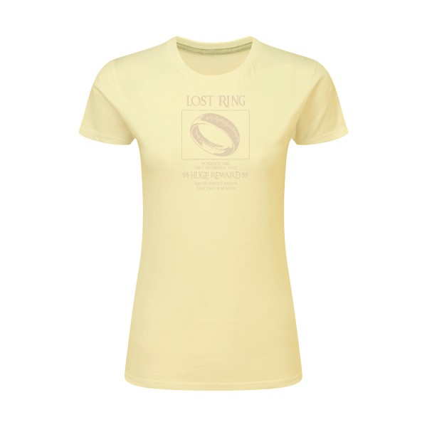 Lost Ring - T-shirt femme léger  parodie - modèle SG - Ladies -thème parodie et cinema -