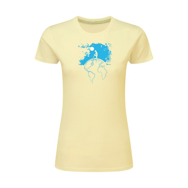 Terre - T-shirt femme léger - Thème t shirt Femme original - SG - Ladies -