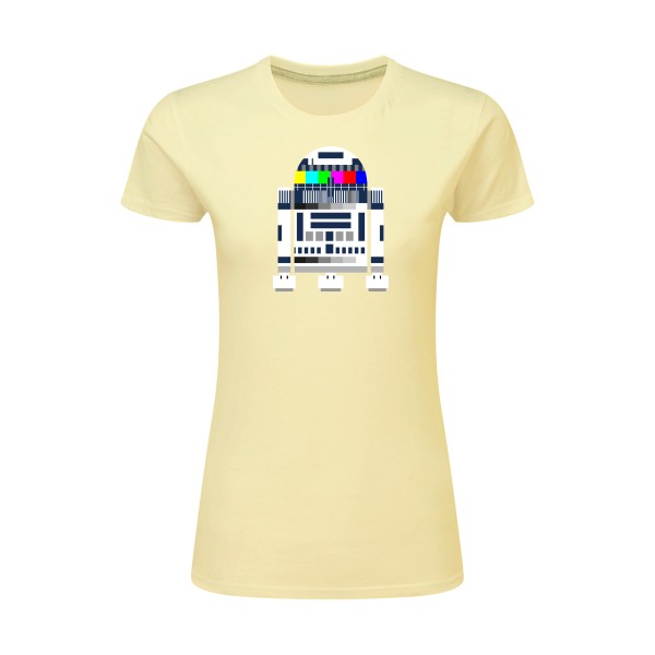 Mire R2D2-T-shirt femme léger style vintage - SG - Ladies- Thème vintage et retro  -