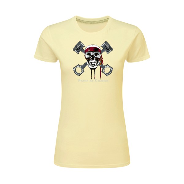 Pirates des Calamines - T-shirt femme léger original Femme  -SG - Ladies - Thème parodie cinema -