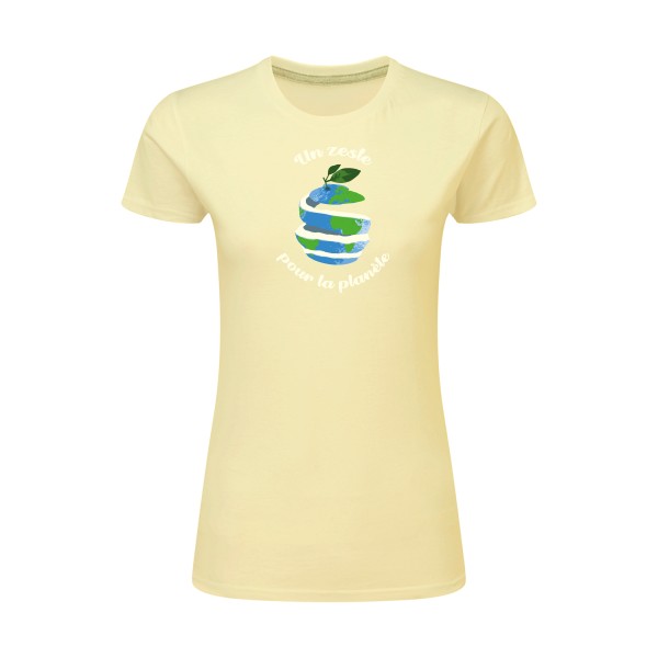 Un p'tit zeste... -T-shirt femme léger ecolo original - Femme -SG - Ladies -thème  ecologie - 