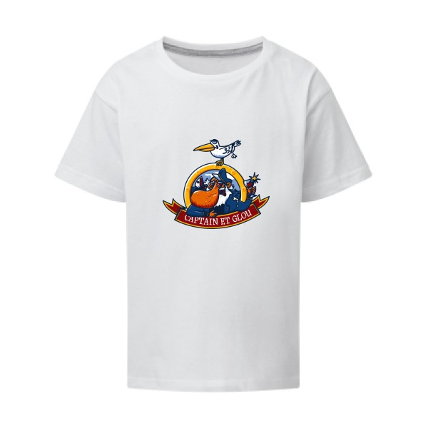 Captain et glou- Tee shirt marin humour -SG - Kids