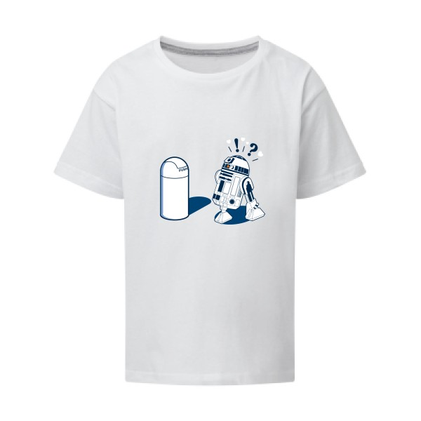 R2D2 7C - T-shirt enfant R2D2 pour Enfant -modèle SG - Kids - thème parodie et cinema -