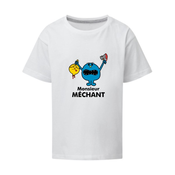 Monsieur Méchant - T-shirt enfant drôle - modèle SG - Kids -thème bande dessinée -