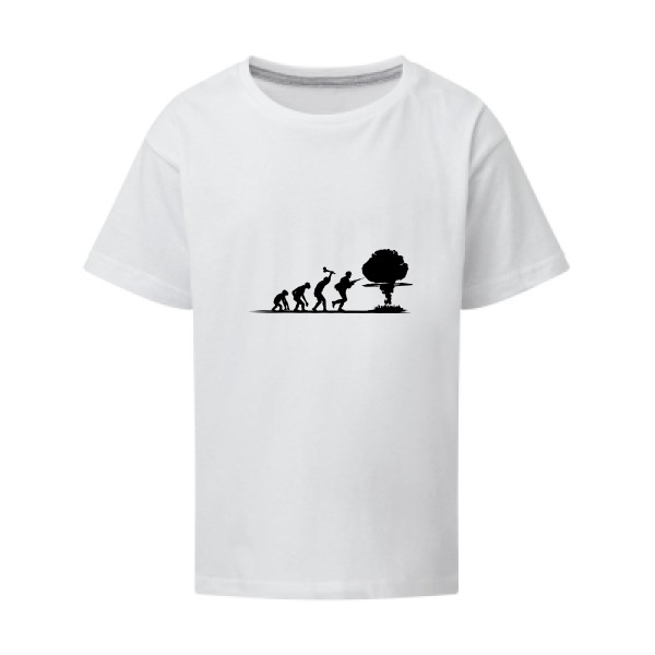 Tout ça pour ça ! -T-shirt enfant original imprimé Enfant -SG - Kids -Thème humour noir et original -
