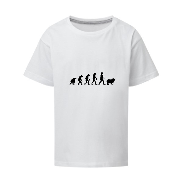 PanurgeEvolution - T-shirt enfant évolution Enfant - modèle SG - Kids -thème humour -