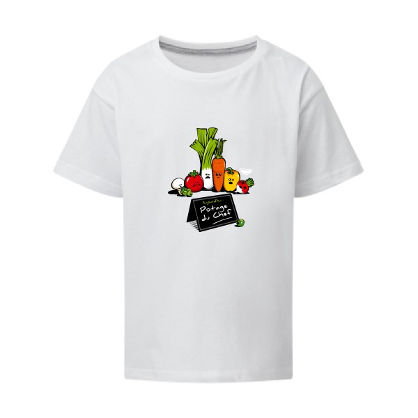 Potage du Chef - T-shirt enfant rigolo Enfant - modèle SG - Kids -thème humour cuisine et top chef-
