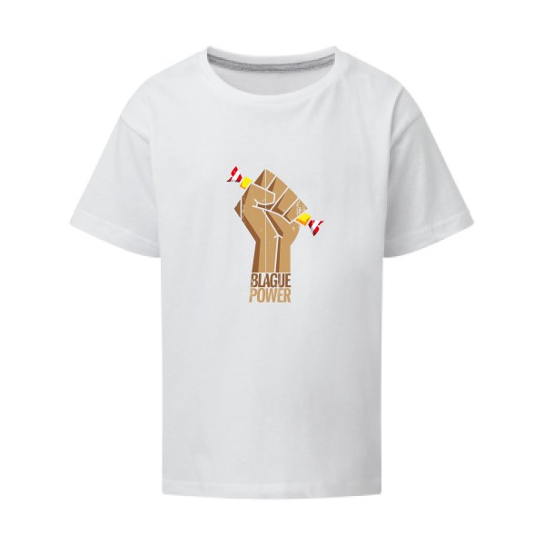 Blague Power - T-shirt enfant parodie Enfant - modèle SG - Kids -thème blague carambar -