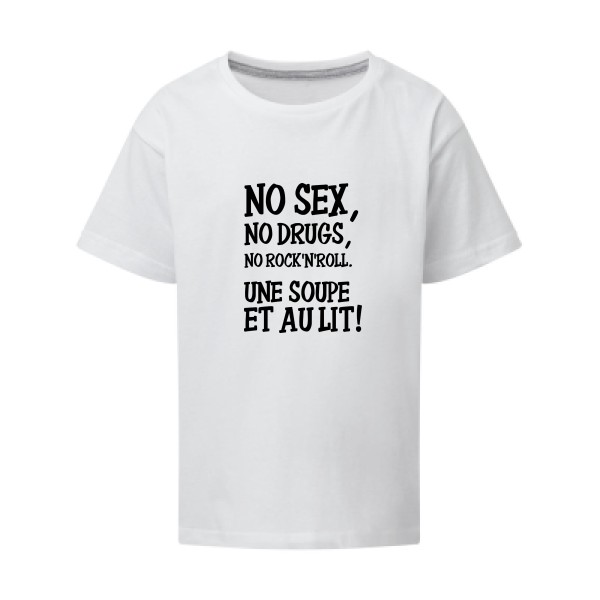 NO... - T-shirt enfant  rock - modèle SG - Kids -thème musique et rock'n'roll-