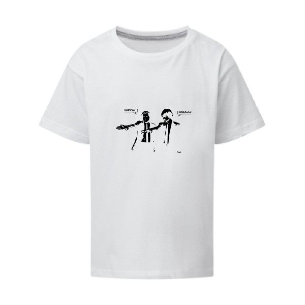 Papier Ciseaux - T-shirt enfant pulp fiction pour Enfant -modèle SG - Kids - thème parodie et humour -