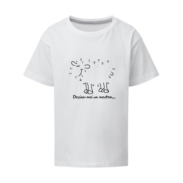 Dessine moi un mouton - T-shirt enfant amusant pour Enfant -modèle SG - Kids - thème humour et culture -