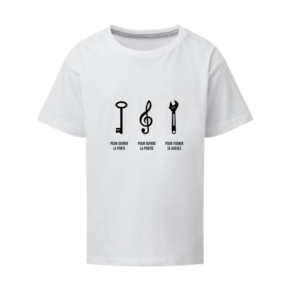 La clé pour.. - modèle SG - Kids - T-shirt enfant original  Enfant - thème humour potache -