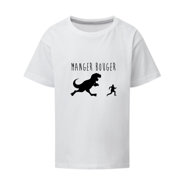 MANGER BOUGER - modèle SG - Kids - Thème t shirt humour Enfant -