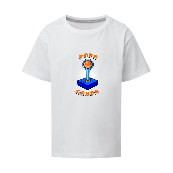 T-shirt enfant geek Enfant  - PAPA GAMER - 