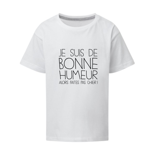 BONNE HUMEUR-T-shirt enfant -thème tee shirt à message -SG - Kids -