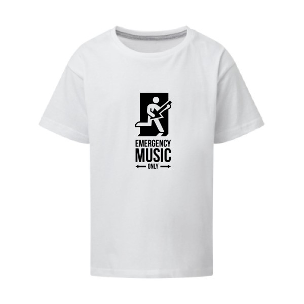 EMERGENCY - T-shirt enfant  rock Enfant - modèle SG - Kids -thèmehumour et musique -
