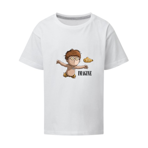 Imagine... - T-shirt enfant humoristique pour Enfant -modèle SG - Kids - thème rock et parodie -