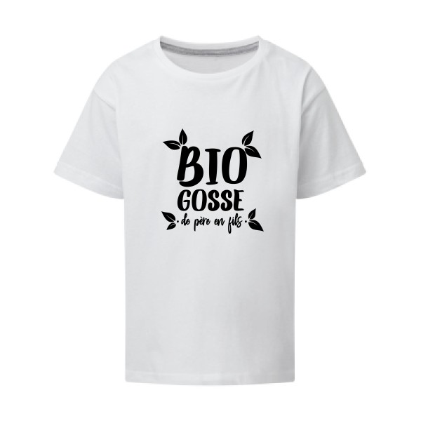 BIO GOSSE  - T-shirt enfant rigolo  - thème tee shirt et sweat écolo -