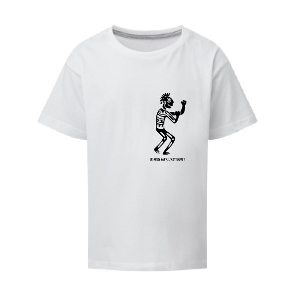 L'aztèque - T-shirt enfant  drôle - modèle SG - Kids -thème humour potache -