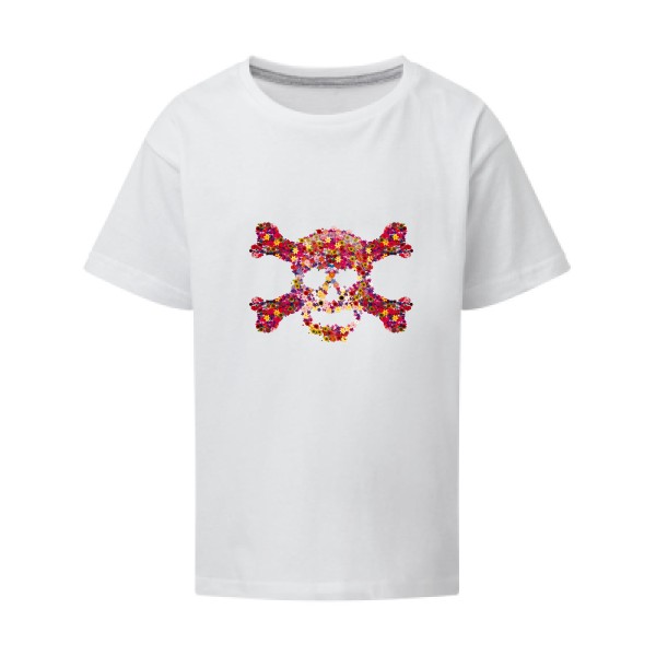 Floral skull -Tee shirt Tête de mort -SG - Kids