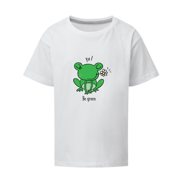 Be Green  - Tee shirt humoristique Enfant - modèle SG - Kids - thème humour et animaux -