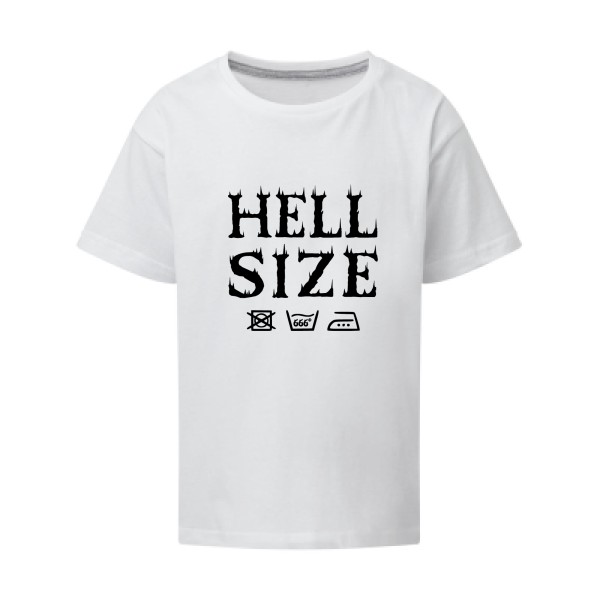 HELL SIZE ! - T-shirt enfant original pour Enfant -modèle SG - Kids - thème dark -