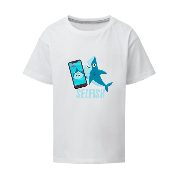 Selfish - T-shirt enfant Geek pour Enfant -modèle SG - Kids - thème humour Geek -