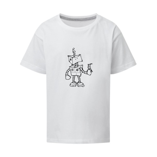 Robot & Bird - modèle SG - Kids - geek humour - thème tee shirt et sweat geek -