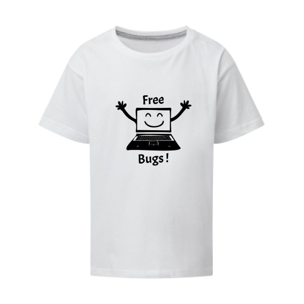 FREE BUGS ! - T-shirt enfant Enfant - Thème Geek -SG - Kids-