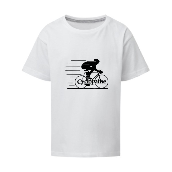 T shirt humoristique sur le thème du velo - CYCLOPATHE !- Modèle T-shirt enfant-SG - Kids-