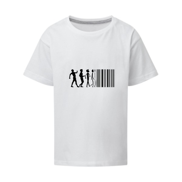 code barre - T-shirt enfant Geek pour Enfant - modèle SG - Kids - thème geek et gamer -