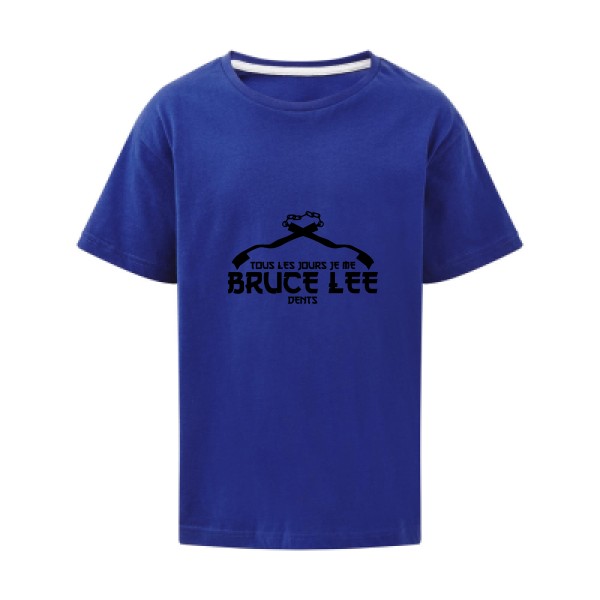 - T shirt parodie - Moi je me Bruce Lee Dents -