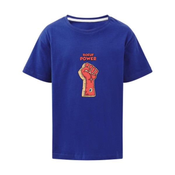 T-shirt enfant original Enfant  - Boeuf power - 