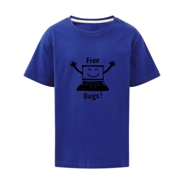 T shirt Geek   - FREE BUGS ! -SG - Kids