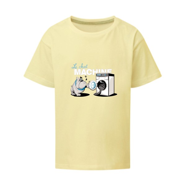 t shirt parodie marque-Le Chat Machine-SG - Kids-Enfant