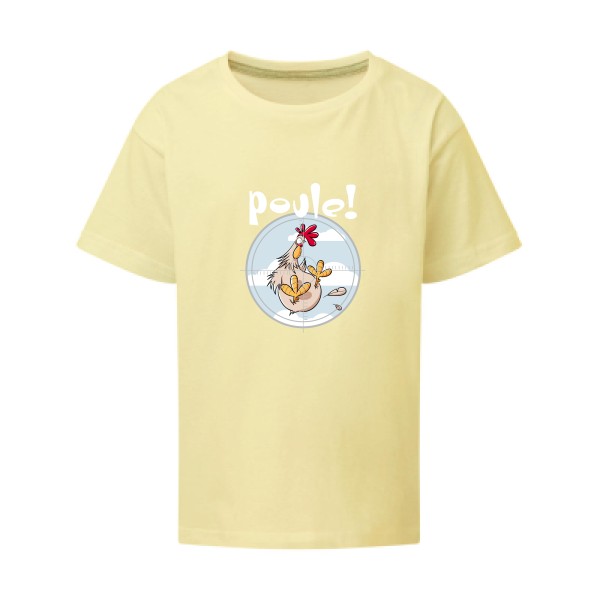 Poule ! - T-shirt enfant Enfant humour geek - SG - Kids - thème humour et jeux de mots -